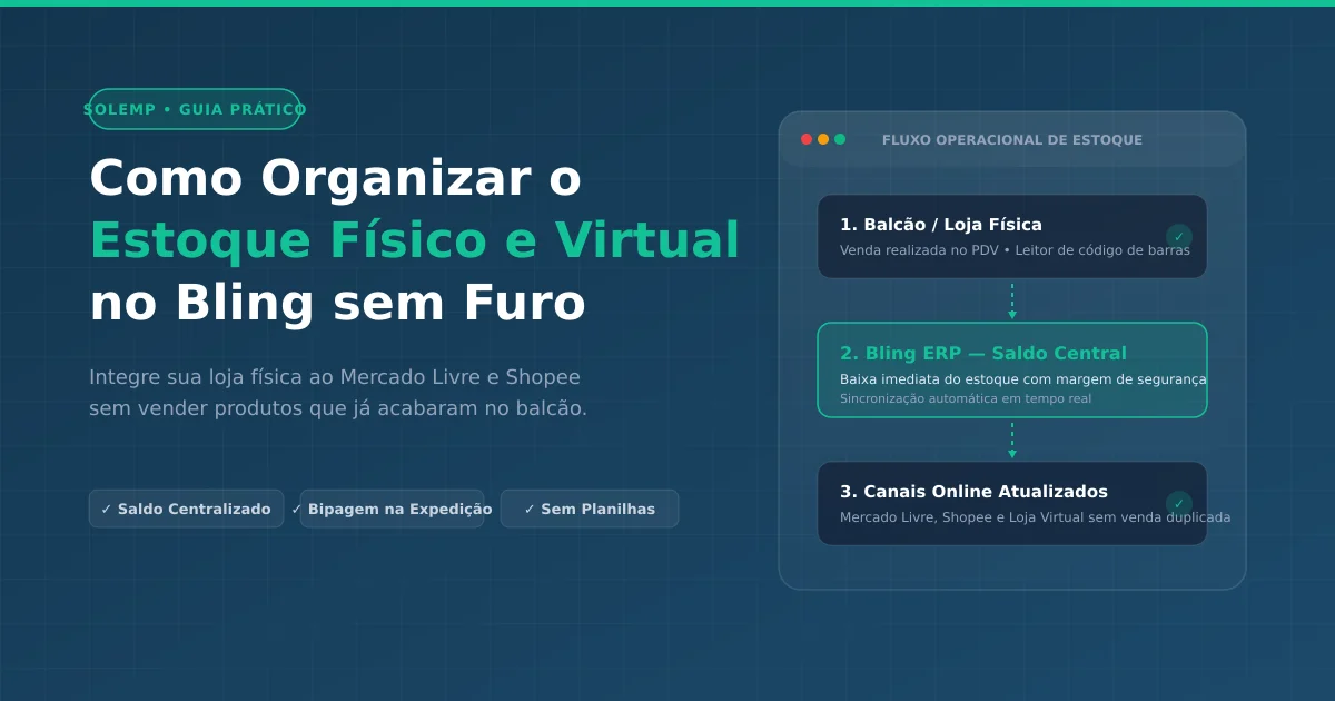 Como o Bling Organiza o Estoque Físico e Virtual sem Furo